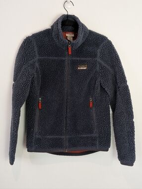L.L. Bean Mountain Pile Fleece Full Zip Jacket Size XS Outdoor